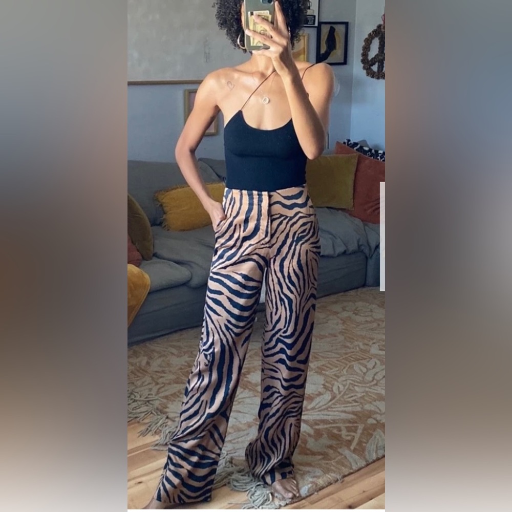 Zara Tiger Stripe Trousers
